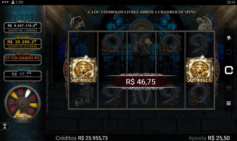 Immortal Romance Mega Moolah