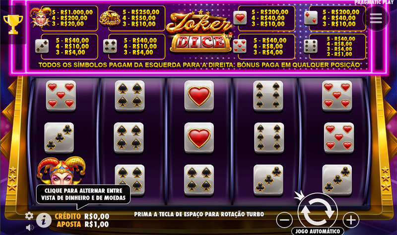 Joker's Jewels Dice