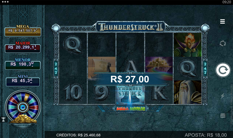 Thunderstruck II Mega Moolah