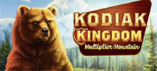Kodiak Kingdom takes you into the impactful jungles of Alaska! Kodiak is an island in the U.S. state of Alaska and is home to a huge variety of wildlife, including the famous Kodiak bear.Sail under a blue river, among wild green forests and snow-capped mountains. As you spin the wheels, you'll come across wild animals, exotic fish, birds of prey, and a moose. The highest-paid symbol is the brown Kodiak bear. With it, you win 7x the stake. Play with 6 wheels and enjoy the 4,096 ways to win! Multiplier Wild symbols increase the value of a win multiplier each time they appear. Trigger the bonus round and receive between 10 and 30 free spins.  During the free spins, you don't need to restart and can continue to climb along the feature. Prizes can reach up to 25,000 multiplied by the amount of your bet. Dare to invade the icy jungle of the pole, listen to bird song and other natural noises as you spin and have fun with multiple earning options!