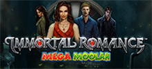 And the saga of this immortal romance continues! Immortal Romance Mega Moolah is exciting and feature-rich, with that hint of forbidden love. This sequel to Immortal Romance comes with a super random jackpot bonus that has the potential to pop on any spin of any amount. If that happens while you're playing, you're guaranteed one of four progressive jackpots! There are 5 reels and 243 ways to win, plus additional features that increase your chances of hitting a rewarding payout. You will fall head over heels in love with this new way to play.<br/>
<br/>
Enjoy this novel and secure your prize now!