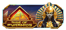 Travel to a futuristic Egyptian voyage in Rise of Pyramids <br/>
<br/>
Ancient mythology gets a sci-fi makeover in this cluster pays slot. An octagonal game board features a host of Egyptian gods dressed in shimmering armoury as the symbols with the tumble feature seeing more icons hit the reels as winning clusters occur. Wilds can detonate all adjacent symbols each time they trigger a tumble, even those not contributing to a winning combination. <br/>
<br/>
Money symbols, ranging from 0.5x to 1,000x the base bet, can also appear on the board. When four or more land, they activate the Respin feature. Players receive three Respins initially, during which only Money symbols and blanks populate the reels. Each Money symbol that lands remain on the board for the duration of the Respins, which reset to three with every new money symbol. This process continues until no Respins remain or until the board is filled with Money symbols.